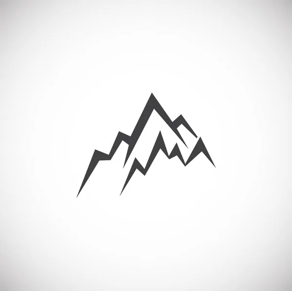 Icona relativa alla montagna sullo sfondo per la grafica e il web design. Simbolo di concetto di illustrazione creativa per app web o mobile . — Vettoriale Stock