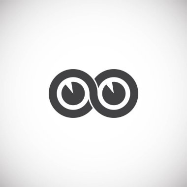 Grafik ve web tasarımı için arkaplanda sonsuzluk işareti simgesi. Web veya mobil uygulama için yaratıcı illüstrasyon konsepti sembolü.
