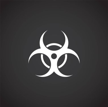 Grafik ve web tasarımı için arka planda enfeksiyon önleme ile ilgili simge. Web veya mobil uygulama için yaratıcı illüstrasyon konsepti sembolü.