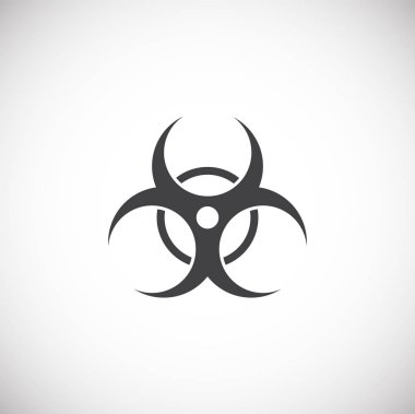 Grafik ve web tasarımı için arka planda enfeksiyon önleme ile ilgili simge. Web veya mobil uygulama için yaratıcı illüstrasyon konsepti sembolü.