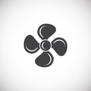 Grafik ve web tasarımı için arka planda hayran simgesi. Web veya mobil uygulama için yaratıcı illüstrasyon konsepti sembolü.