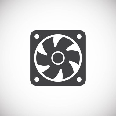 Grafik ve web tasarımı için arka planda hayran simgesi. Web veya mobil uygulama için yaratıcı illüstrasyon konsepti sembolü.