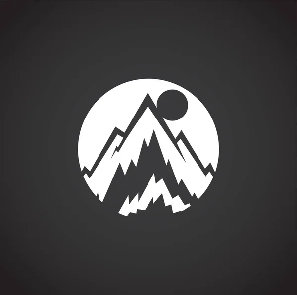 Mountain relaterade ikon på bakgrund för grafisk och webbdesign. Kreativ illustration konceptsymbol för webben eller mobilappen. — Stock vektor