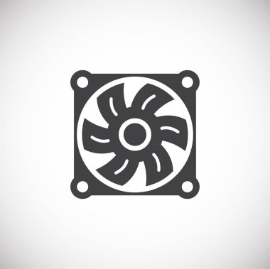 Grafik ve web tasarımı için arka planda hayran simgesi. Web veya mobil uygulama için yaratıcı illüstrasyon konsepti sembolü.