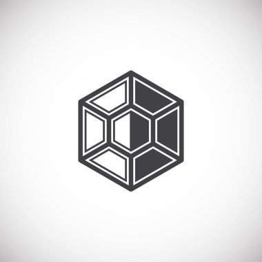 Grafik ve web tasarımı için arka planda taş simgesi. Web veya mobil uygulama için yaratıcı illüstrasyon konsepti sembolü.