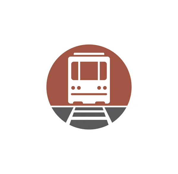 Railway transportation related icon on background for graphic and web design. Creative illustration concept symbol for web or mobile app. — Stock Vector