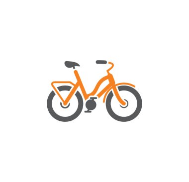 Grafik ve web tasarımı için arka planda bisikletle ilgili simge. Web veya mobil uygulama için yaratıcı illüstrasyon konsepti sembolü.