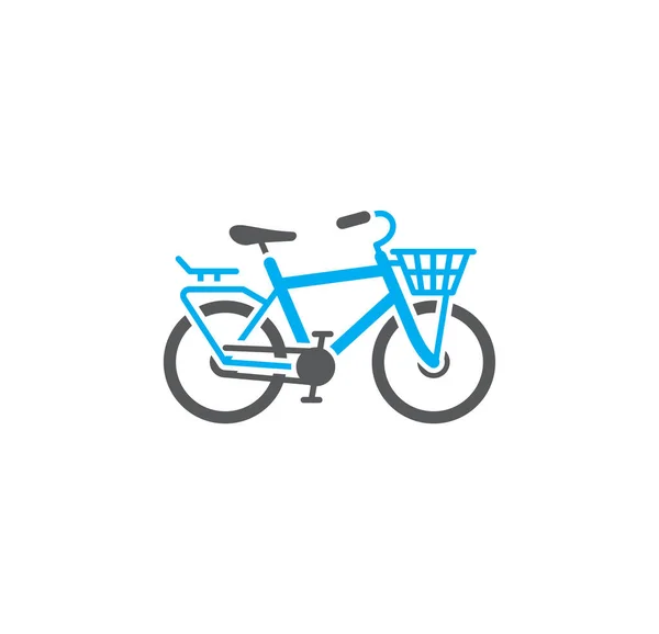 Cyklistická ikona na pozadí pro grafický a webový design. Creative illustration concept symbol pro web nebo mobilní aplikaci. — Stockový vektor