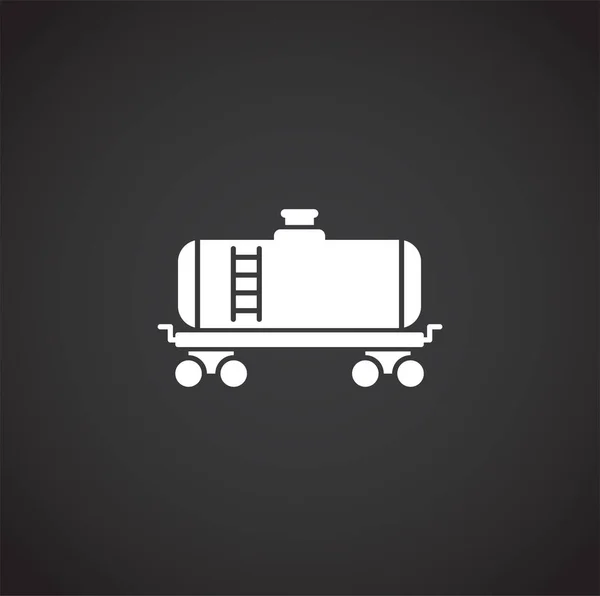 Ikona související s železniční dopravou na pozadí pro grafický a webový design. Creative illustration concept symbol pro web nebo mobilní aplikaci. — Stockový vektor