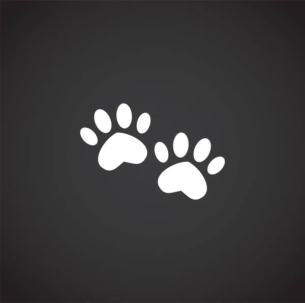 Icono de pie animal sobre fondo para diseño gráfico y web. Símbolo de concepto de ilustración creativa para web o aplicación móvil . — Vector de stock