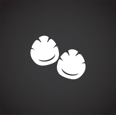 Grafik ve web tasarımı için arka planda hayvan ayak izi simgesi. Web veya mobil uygulama için yaratıcı illüstrasyon konsepti sembolü.