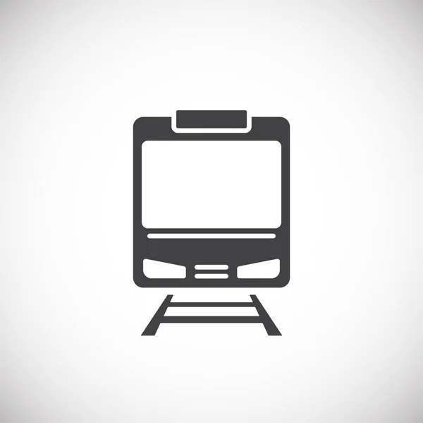 Значок железнодорожного транспорта на заднем плане для графического и веб-дизайна. Символ концепции креативной иллюстрации для веб или мобильного приложения . — стоковый вектор
