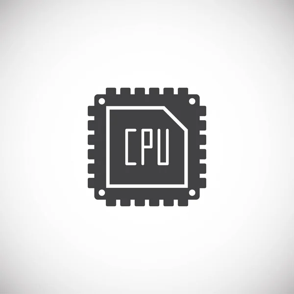 Processor chip relaterade ikon på bakgrund för grafisk och webbdesign. Kreativ illustration konceptsymbol för webben eller mobilappen. — Stock vektor