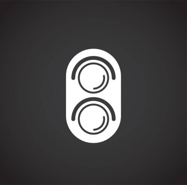 Grafik ve web tasarımı için arka planda demiryolu taşımacılığı ile ilgili simge. Web veya mobil uygulama için yaratıcı illüstrasyon konsepti sembolü.