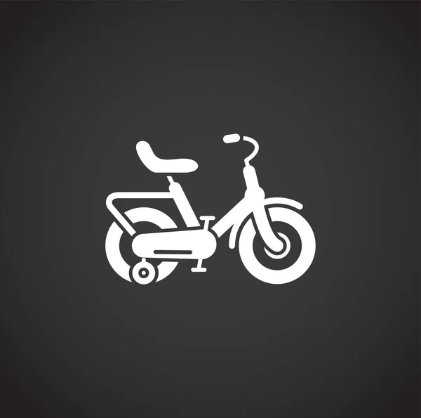 Fiets gerelateerde pictogram op de achtergrond voor grafische en web design. Creatieve illustratie concept symbool voor web of mobiele app. — Stockvector