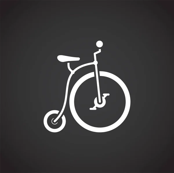 Ícone relacionado à bicicleta em segundo plano para design gráfico e web. Símbolo de conceito de ilustração criativa para web ou aplicativo móvel . — Vetor de Stock