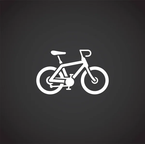 Ícone relacionado à bicicleta em segundo plano para design gráfico e web. Símbolo de conceito de ilustração criativa para web ou aplicativo móvel . —  Vetores de Stock