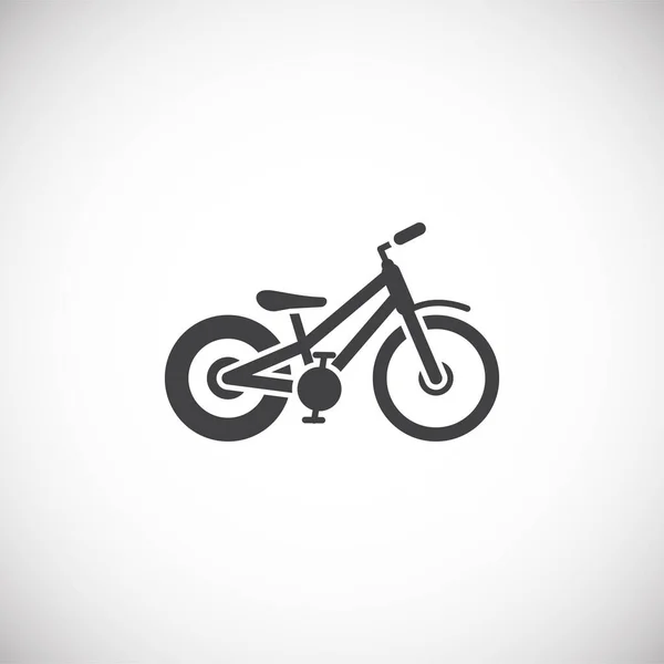 Fahrradbezogenes Symbol im Hintergrund für Grafik- und Webdesign. Kreatives Illustrationskonzept für Web oder mobile App. — Stockvektor