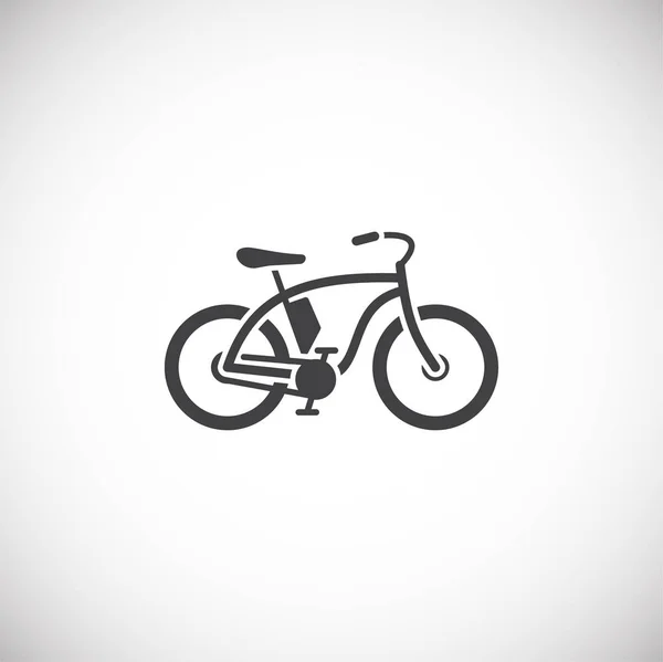 グラフィックやウェブデザインの背景に自転車関連のアイコン。Webやモバイルアプリのための創造的なイラストのコンセプトシンボル. — ストックベクタ