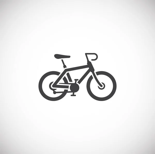 Icône liée à la bicyclette sur fond pour la conception graphique et web. Symbole de concept d'illustration créative pour application web ou mobile . — Image vectorielle