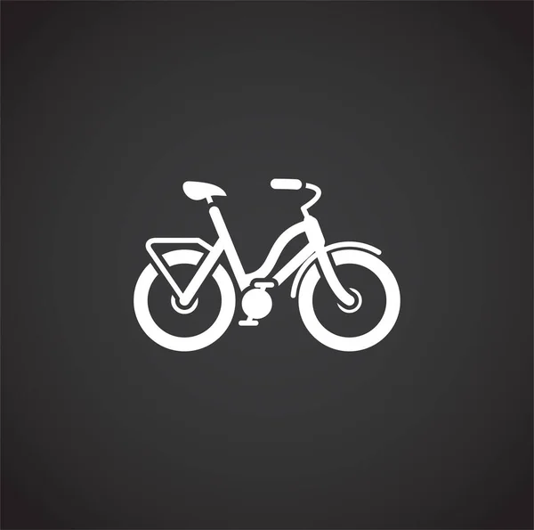 Εικονίδιο σχετικό με το ποδήλατο στο παρασκήνιο για γραφικό και web design. Δημιουργικό σύμβολο έννοιας εικονογράφησης για web ή mobile app. — Διανυσματικό Αρχείο
