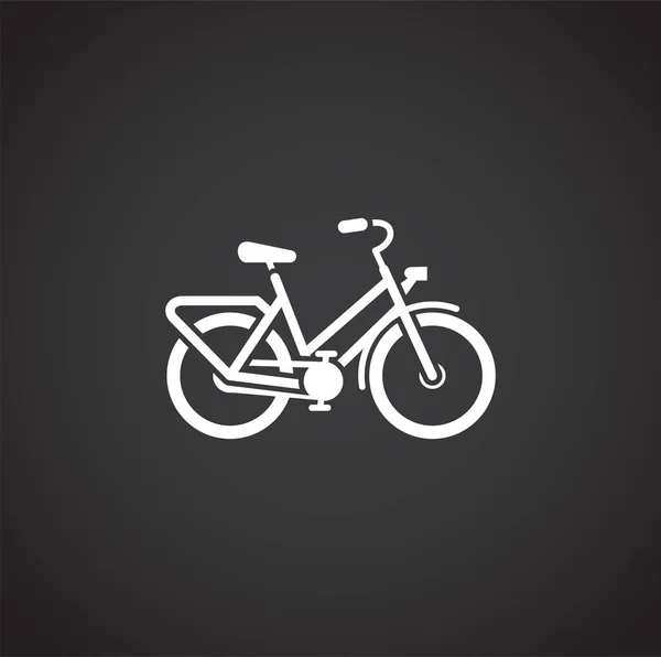 Cyklistická ikona na pozadí pro grafický a webový design. Creative illustration concept symbol pro web nebo mobilní aplikaci. — Stockový vektor