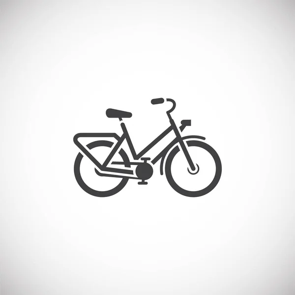 Fahrradbezogenes Symbol im Hintergrund für Grafik- und Webdesign. Kreatives Illustrationskonzept für Web oder mobile App. — Stockvektor