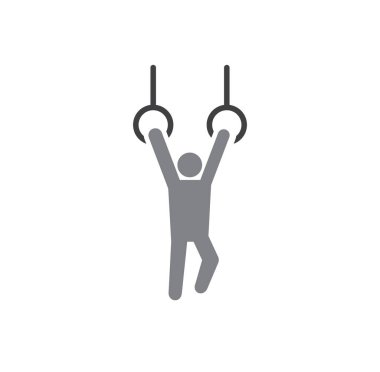Grafik ve web tasarımı için arka planda Crossfit ile ilgili simge. Web veya mobil uygulama için yaratıcı illüstrasyon konsepti sembolü.