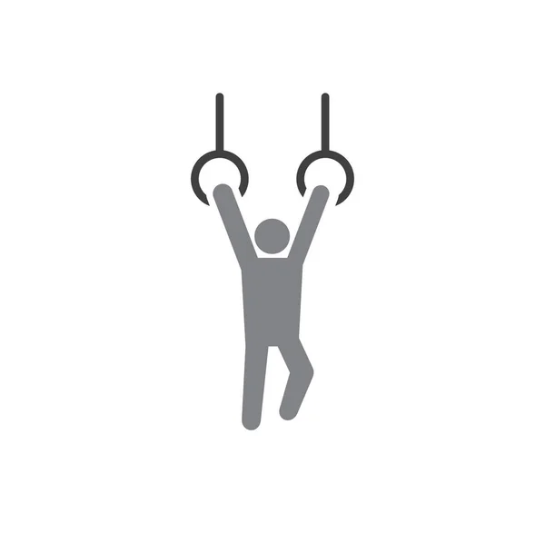 Crossfit bezogenes Symbol im Hintergrund für Grafik- und Webdesign. Kreatives Illustrationskonzept für Web oder mobile App. — Stockvektor