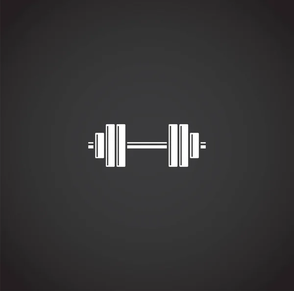 Icono relacionado con Crossfit en el fondo para el diseño gráfico y web. Símbolo de concepto de ilustración creativa para web o aplicación móvil . — Archivo Imágenes Vectoriales