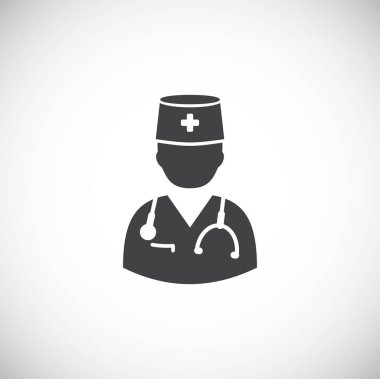 Grafik ve web tasarımı için arka planda karantina ile ilgili simge. Web veya mobil uygulama için yaratıcı illüstrasyon konsepti sembolü.