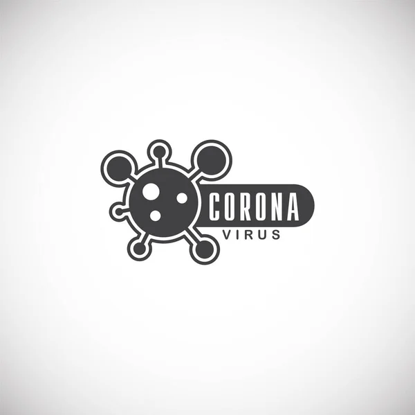 Coronavirus relaterade ikon på bakgrund för grafisk och webbdesign. Kreativ illustration konceptsymbol för webben eller mobilappen. — Stock vektor