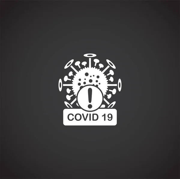Coronavirus kapcsolódó ikon háttér grafikai és web design. Kreatív illusztráció koncepció szimbólum web vagy mobil alkalmazás. — Stock Vector