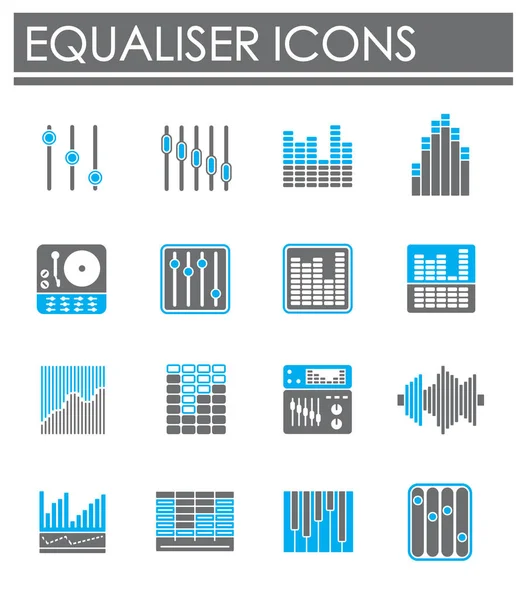 Icono relacionado con el ecualizador en el fondo para el diseño gráfico y web. Símbolo de concepto de ilustración creativa para web o aplicación móvil . — Vector de stock