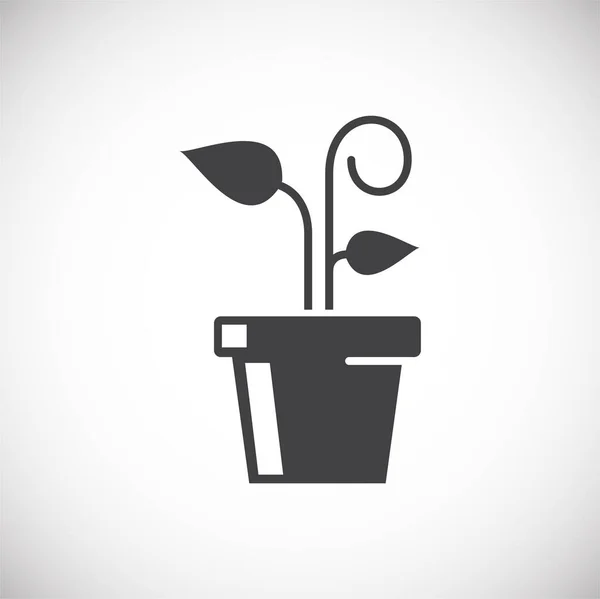 Иконка, связанная с семенами на фоне для графического и веб-дизайна. Символ концепции креативной иллюстрации для веб или мобильного приложения . — стоковый вектор