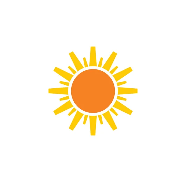 Icono relacionado con el sol en el fondo para el diseño gráfico y web. Símbolo de concepto de ilustración creativa para web o aplicación móvil . — Vector de stock