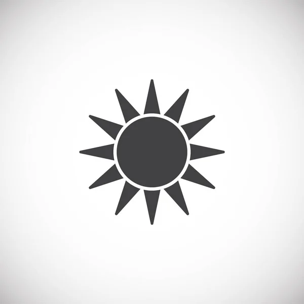 Sun related icon on background for graphic and web design. Creative illustration concept symbol for web or mobile app. — Stock Vector