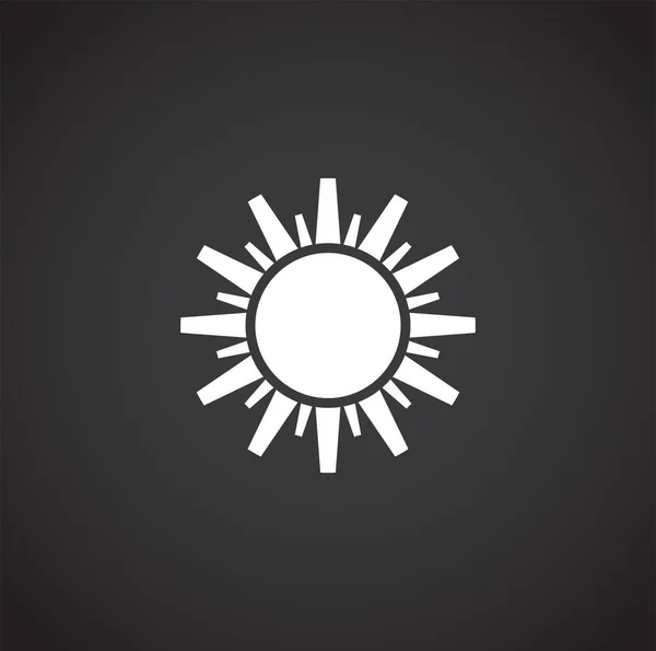 Ikona související se sluncem na pozadí pro grafický a webový design. Creative illustration concept symbol pro web nebo mobilní aplikaci. — Stockový vektor
