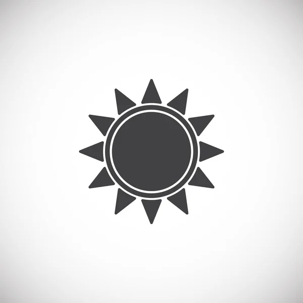 Ícone relacionado com o sol em segundo plano para design gráfico e web. Símbolo de conceito de ilustração criativa para web ou aplicativo móvel . — Vetor de Stock