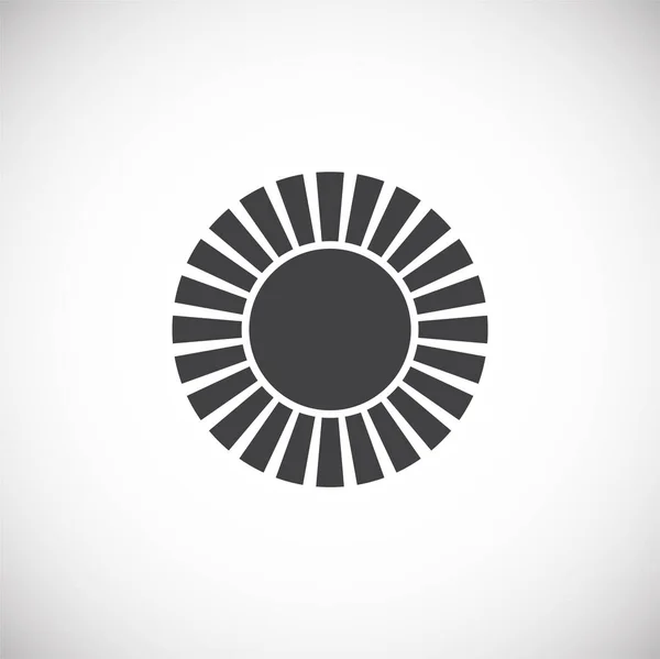 Ícone relacionado com o sol em segundo plano para design gráfico e web. Símbolo de conceito de ilustração criativa para web ou aplicativo móvel . — Vetor de Stock