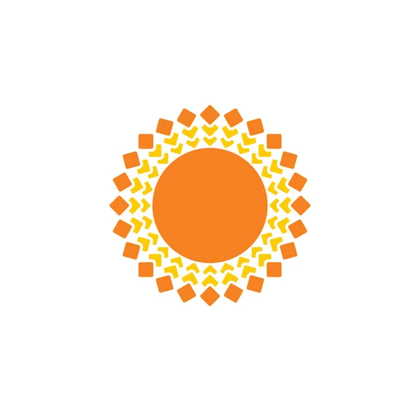 Sun related icon on background for graphic and web design. Creative illustration concept symbol for web or mobile app. — Stock Vector