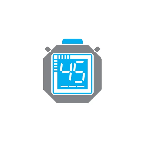 Stoppuhr-bezogenes Symbol im Hintergrund für Grafik- und Webdesign. Kreatives Illustrationskonzept für Web oder mobile App. — Stockvektor