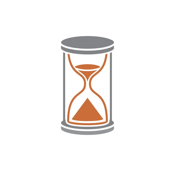 Zand horloge gerelateerde pictogram op de achtergrond voor grafisch en web design. Creatieve illustratie concept symbool voor web of mobiele app. — Stockvector