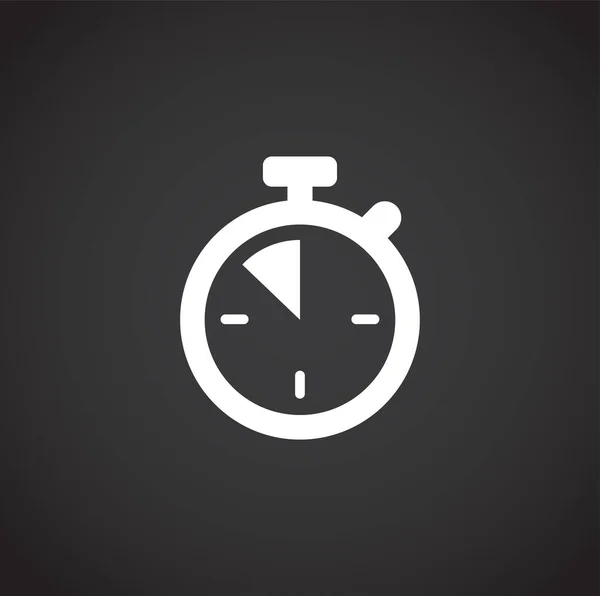 Stopwatch kapcsolódó ikon a háttérben grafikai és web design. Kreatív illusztráció koncepció szimbólum web vagy mobil alkalmazás. — Stock Vector