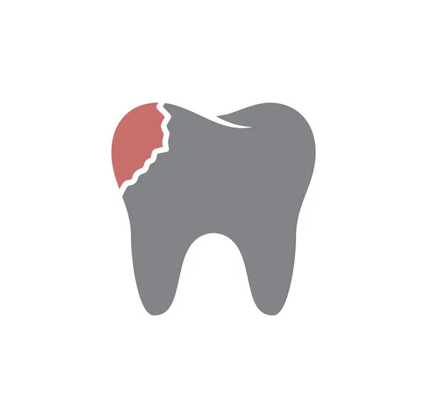 Icono relacionado con los dientes en el fondo para el diseño gráfico y web. Símbolo de concepto de ilustración creativa para web o aplicación móvil . — Vector de stock