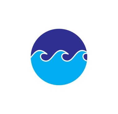 Grafik ve web tasarımı için dalga bağlantılı simge. Web veya mobil uygulama için yaratıcı illüstrasyon konsepti sembolü.