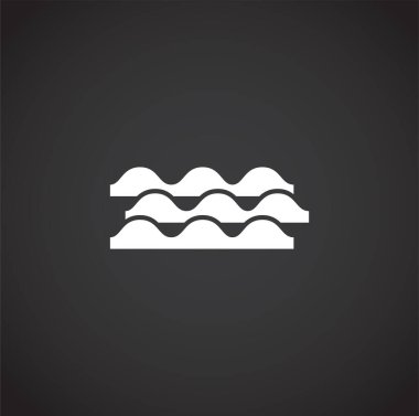 Grafik ve web tasarımı için dalga bağlantılı simge. Web veya mobil uygulama için yaratıcı illüstrasyon konsepti sembolü.