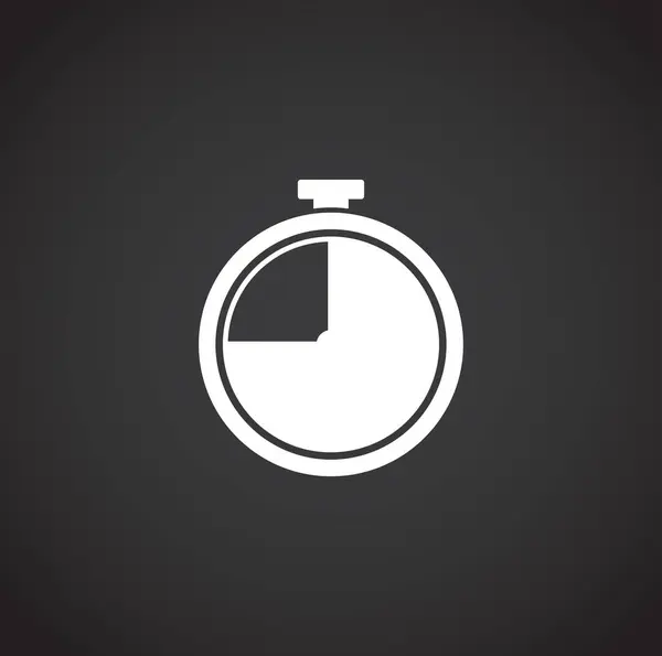 Ikona Stopwatch na pozadí pro grafický a webový design. Creative illustration concept symbol pro web nebo mobilní aplikaci. — Stockový vektor