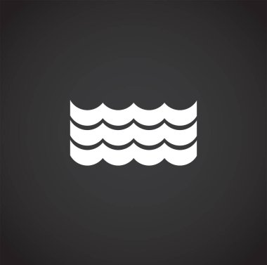 Grafik ve web tasarımı için dalga bağlantılı simge. Web veya mobil uygulama için yaratıcı illüstrasyon konsepti sembolü.