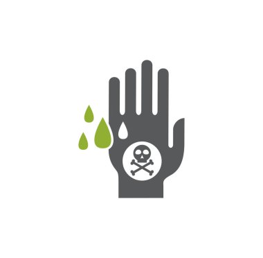 Grafik ve web tasarımı için arka planda asitle ilgili simge. Web veya mobil uygulama için yaratıcı illüstrasyon konsepti sembolü.